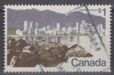 Canada 600 Used 1972 $1 Vancouver City Scene - ZAYIX 060222S151
