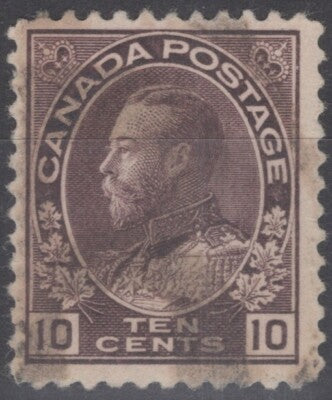 Canada 116 Used 1912 10c plum King George V - Admiral Issue ZAYIX 060222S161