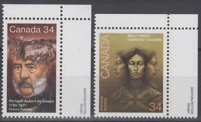 Canada 1090-1091 MNH 1986 Historical Figures / People ZAYIX 060222S179M