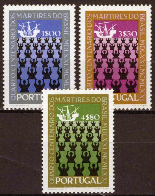 ZAYIX Portugal 1116-1118 MNH Ships Missionaries Religion 031023S117M
