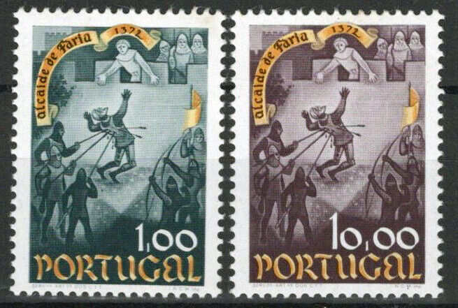 ZAYIX Portugal 1193-1194 MNH Nuno Gonzalves Artist Faria Castle 031023S131M