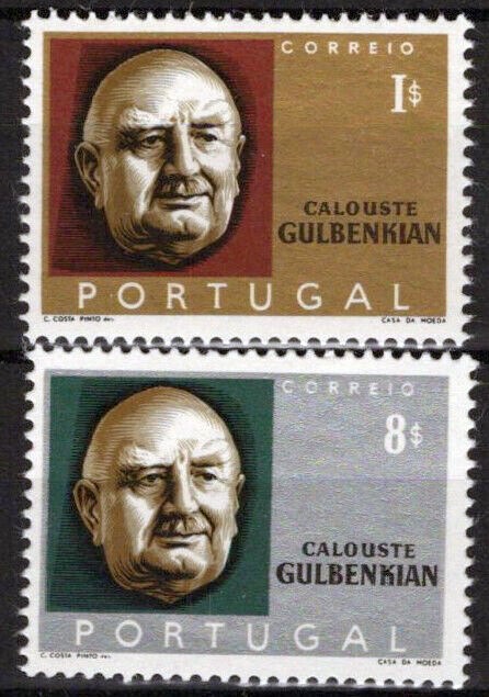 ZAYIX Portugal 953-954 MNH Oil Industry Calouste Gulbenkian 031023S145M
