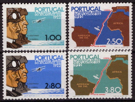 ZAYIX Portugal 1160-1163 MNH Scadura Cabral Gago Coutinho Planes 031023S136M