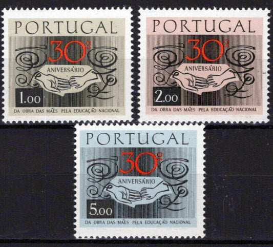 ZAYIX Portugal 1022-1024 MNH Natl. Education Mother Children's Hands 031023S121