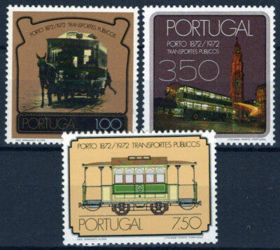Portugal 1187-1189 MNH Public Transportation Streetcar Bus ZAYIX 031023S147M