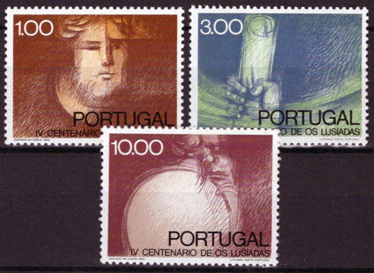 ZAYIX Portugal 1164-1166 MNH Luiz Camoens The Lusiads Poet 031023S129M