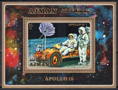 Ajman Block 279 A MNH Space Apollo 13 Moon Buggy ZAYIX 031023SM38