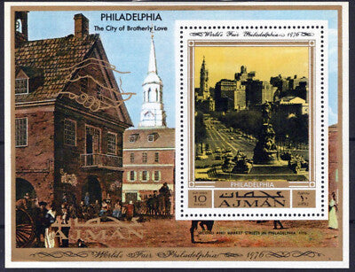 Ajman Block 303 A MNH Architecture View of Philadelphia ZAYIX 031023SM54