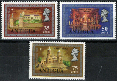 Antigua 292-294 MNH Christmas Architecture Cathedral ZAYIX 111022S138