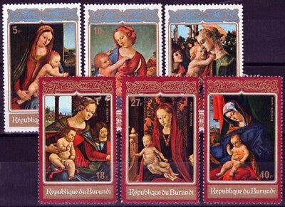 Burundi 408-410, C165-C167 MNH Christmas Madonna & Child ZAYIX 111022S154