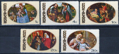 Cook Islands 268-272 MNH Christmas Holy Family Paintings ZAYIX 111022S167