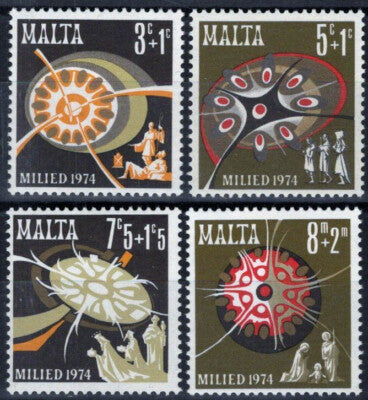 Malta B16B19 MNH Christmas Holy Family Three Kings Stars ZAYIX 111922S11