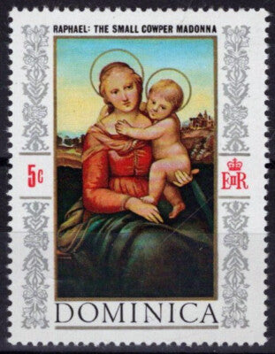 Dominica 241 MNH Christmas Madonna & Child Artist Raphael ZAYIX 111922S04