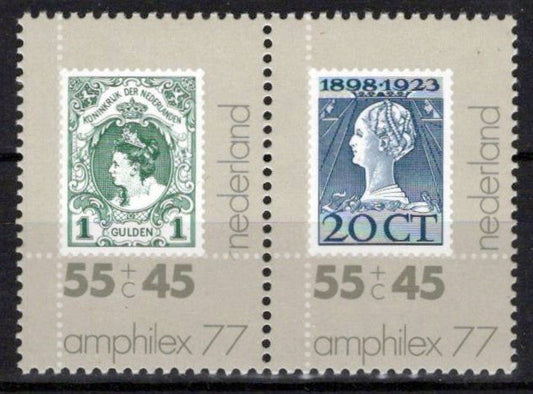 Netherlands B536a MNH Pairs Semi-Postal Queen Wilhelmina Zayix Stamps 0225S0313M