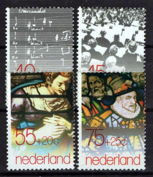Netherlands B552-B555 MNH Semi-Postal Music Choir Zayix Stamps 0225S0317M