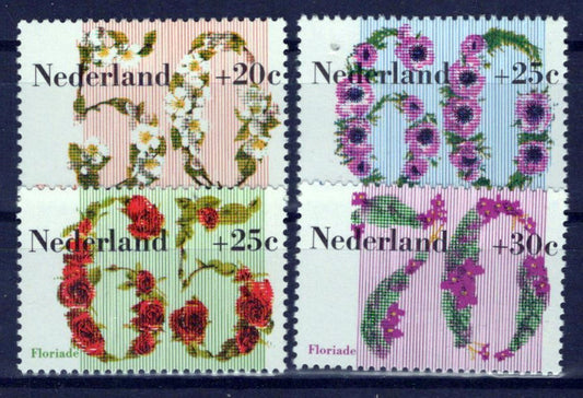 Netherlands B577-B580 MNH Semi-Postal Flowers Violets Zayix Stamps 0225S0323M
