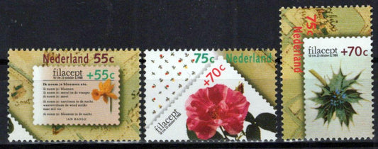 Netherlands B635-B637 MNH Semi-Postal Flowers Plants Zayix Stamps 0225S0333