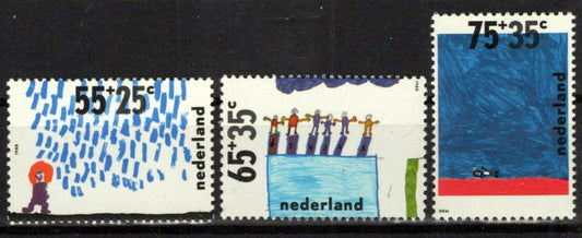 Netherlands B641-B643 MNH Semi-Postal Child Drawings Zayix Stamps 0225S0335M