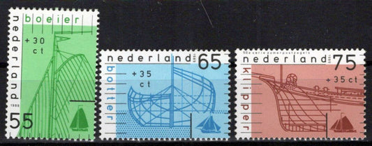 Netherlands B644-B646 MNH Semi-Postal Ship Drawings Zayix Stamps 0225S0336M