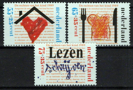 Netherlands B647-B649 MNH Semi-Postal Children's Rights Zayix Stamps 0225S0337