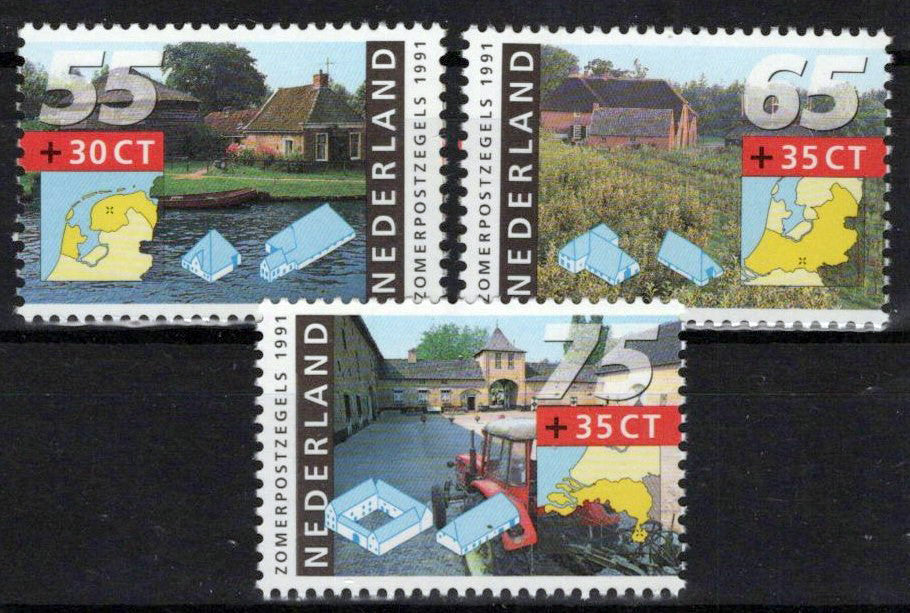 Netherlands B656-B658 MNH Semi-Postal Dutch Farms Zayix Stamps 0225S0340M