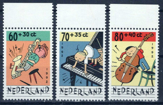 Netherlands B668-B670 MNH Semi-Postal Music Instruments Zayix Stamps 0225S0342M