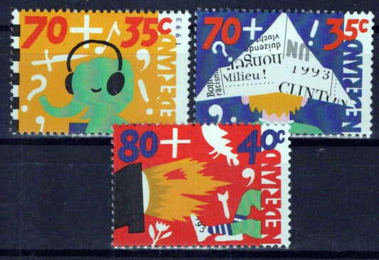 Netherlands B674-B676 MNH Semi-Postal Children & Media Zayix Stamps 0225S0344M