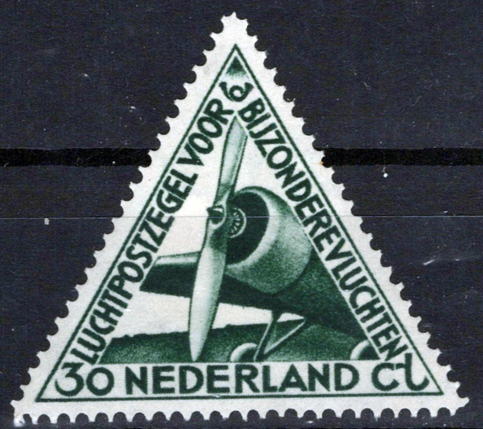 Netherlands C10 MH Air Post Fokker Pander Aviation Zayix Stamps 0225S0359