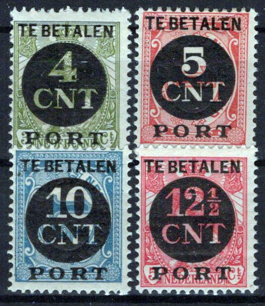 Netherlands J76-J79 MH Postage Due Numerals Zayix Stamps 0225S0365