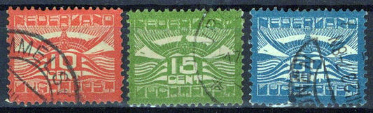 Netherlands C1-C3 Used Air Post Stylized Seagull Birds Zayix Stamps 0225S0366
