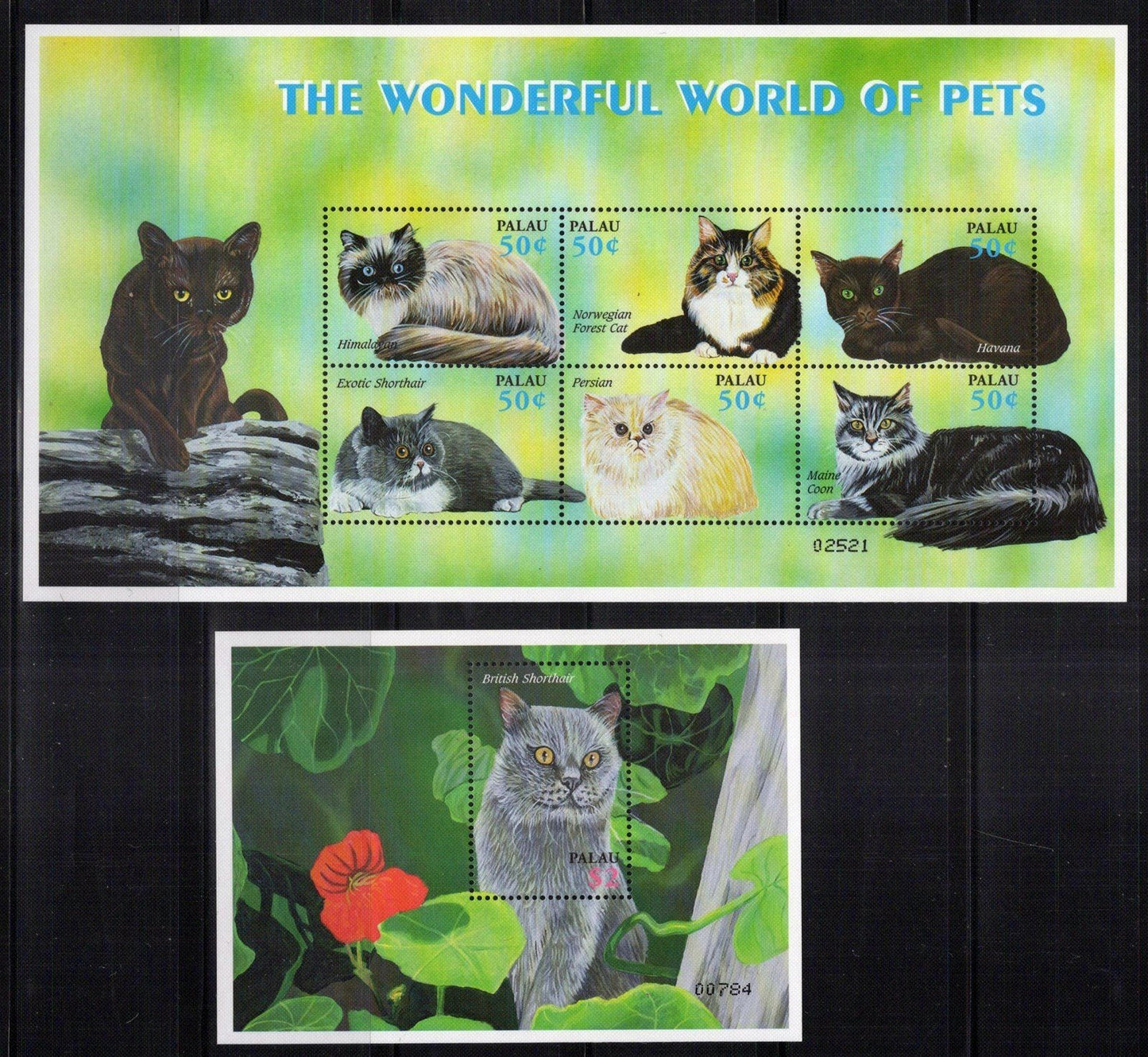 Palau 680-683 MNH Pets Dogs & Cats Animals ZAYIX 0624M0087M