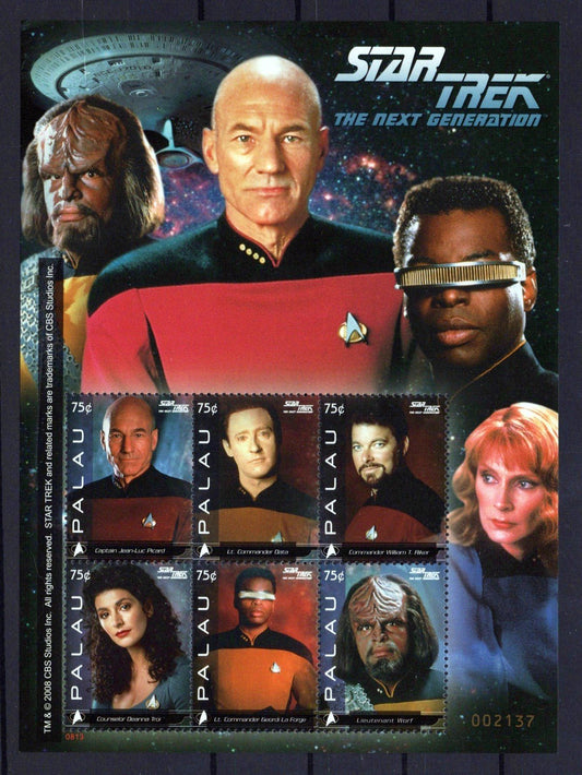 Palau 945-946 MNH Star Trek Next Generation Entertainment ZAYIX 0624M0112M