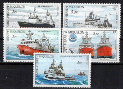St. Pierre & Miquelon 495-499 MNH Ships Transportation ZAYIX 1024S0484M