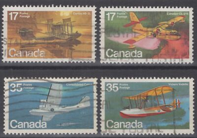 Canada 843-846 Used 1979 Aviation - Flying Boats - Airplanes ZAYIX 060422S49