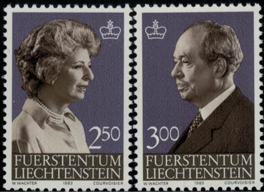 ZAYIX Liechtenstein 767-768 MNH Royalty Princess Gina Prince Joseph 031622-S13