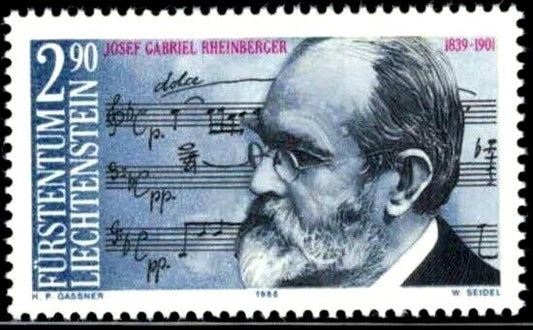 ZAYIX Liechtenstein 903 MNH Music Musicians Composer Rheinberger 031622-S38