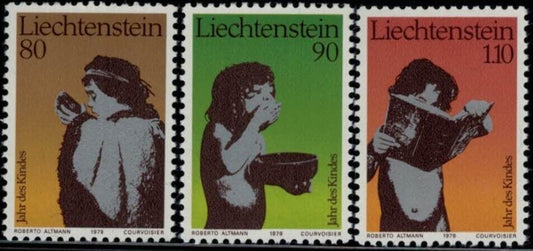 ZAYIX Liechtenstein 665-667 MNH International Year of the Child IYC UN 030822S81