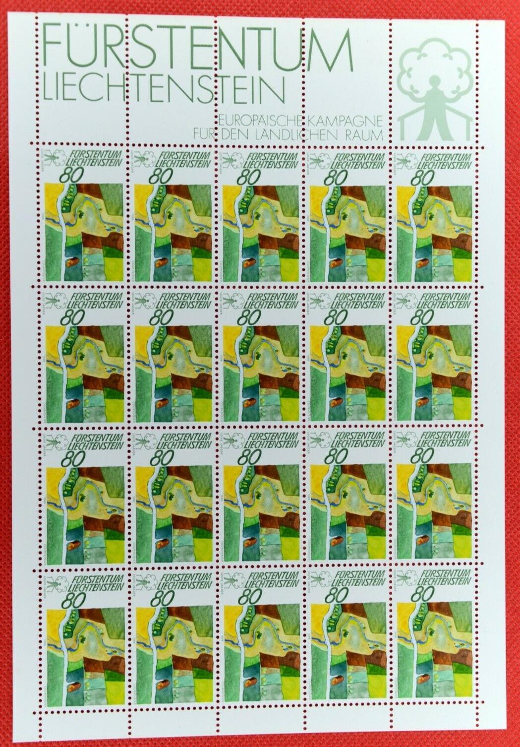 ZAYIX 1988 Liechtenstein 882-884 MNH sheets environment protection 0209-1532-A51