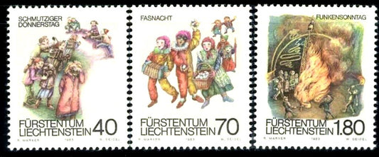 ZAYIX Liechtenstein 756-7558 MNH Cultures Ethnicities Religious Custom 031622S10