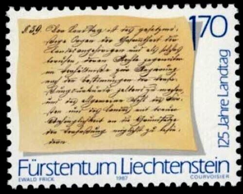 ZAYIX Liechtenstein 872 MNH Government - Constitution - Law