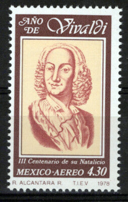 Mexico C589 MNH Antonio Vilvaldi, Composer ZAYIX 1224S0139M