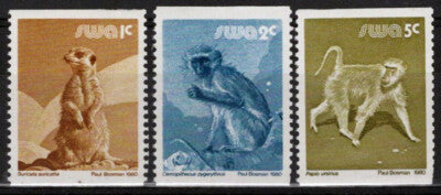ZAYIX South West Africa SWA 464-466 MNH Coil Monkeys Wild Life 092022S79M