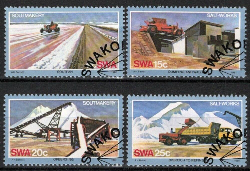 South West Africa SWA 483-486 CTO Industry Salt Making ZAYIX 0920252S85M
