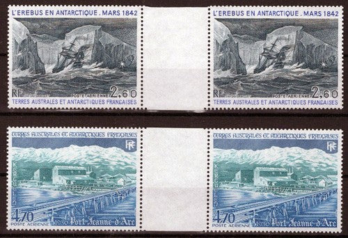 FSAT TAAF C78-C79 MNH Antarctic Ships & Ports gutter pairs ZAYIX FSA-S0220
