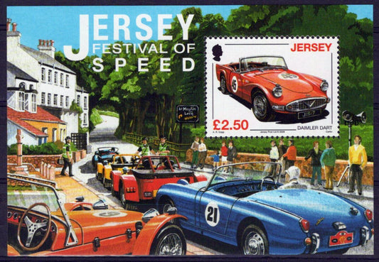 ZAYIX Jersey 1334 MNH Jersey Festival of Speed Race Cars 092023SM76M