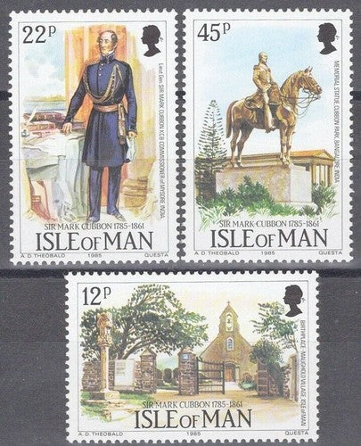 Isle of Man 291-293 MNH Equestrian Monument Horses Church ZAYIX 033022SM65M