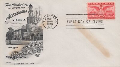 US C40-15 Fleetwood FDC UA Christ Church Alexandrea 200yr ZAYIX USFM102023068