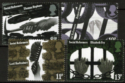 Great Britain 781-784 MNH Industry Social Reformers Hands ZAYIX 021023S107