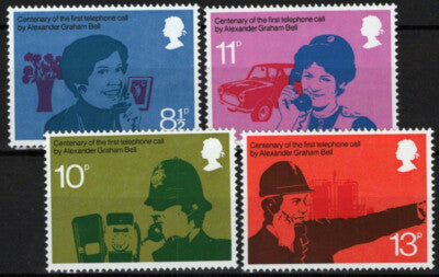 Great Britain 777-780 MNH Communications 1st Phone Call ZAYIX 021023S105