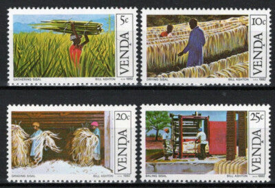 South Africa Venda 56-59 MNH Sisal Cultivation Farming Industry ZAYIX 092022S96M